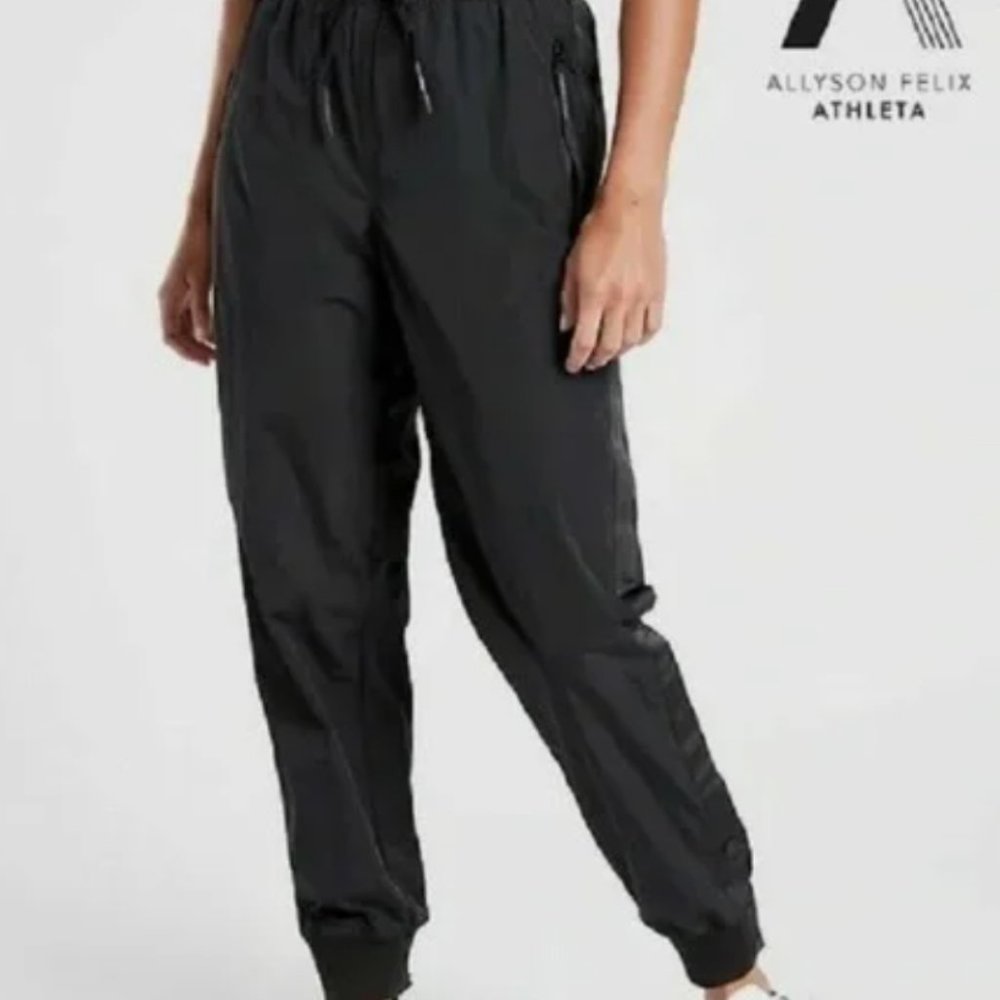 Athleta Allyson Felix Black Legend Track Fitness Pant